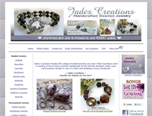 Tablet Screenshot of jadesbeadedjewelry.com